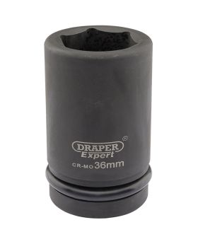 Draper Tools Expert 36mm 1 Square Drive Hi-Torq&#174; 6 Point Deep Impact Socket DRA05150