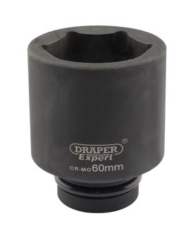 Draper Tools Expert 60mm 1 Square Drive Hi-Torq&#174; 6 Point Deep Impact Socket DRA05157