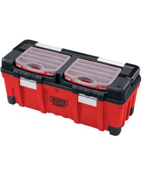 Draper Tools Expert 660mm Tool Box with Organisers and Tote Tray DRA05178