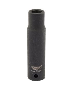 Draper Tools Expert 7mm 1/4 Square Drive Hi-Torq&#174; 6 Point Deep Impact Socket DRA05185