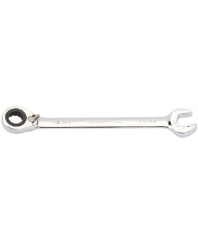 Draper Tools Expert 12mm Draper Expert Hi-Torq&#174; Metric Reversible Double Ratcheting Combination Spanner DRA06843