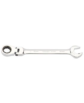 Draper Tools Metric Combination Spanner with Flexible Head and Double Ratcheting Features (18mm) DRA06863