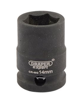 Draper Tools Expert 14mm 3/8 Square Drive Hi-Torq&#174; 6 Point Impact Socket DRA06874