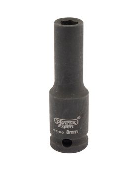 Draper Tools Expert 8mm 3/8 Square Drive Hi-Torq&#174; 6 Point Deep Impact Socket DRA06881