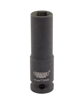 Draper Tools Expert 11mm 3/8 Square Drive Hi-Torq&#174; 6 Point Deep Impact Socket DRA06884