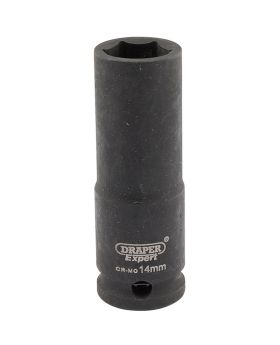 Draper Tools Expert 14mm 3/8 Square Drive Hi-Torq&#174; 6 Point Deep Impact Socket DRA06887