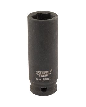 Draper Tools Expert 16mm 3/8 Square Drive Hi-Torq&#174; 6 Point Deep Impact Socket DRA06889