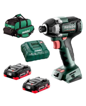 Metabo SSD 18 LT 200 BL SB 4.0K AU60239700 18V Cordless Brushless 200Nm Impact Driver Combo Kit