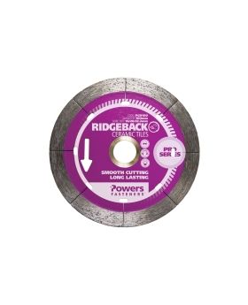 POWERS RIDGEBACK Diamond Blade Ceramic Tiles - Porcelain Ceramic Tiles - 100mm pcr100