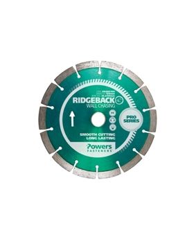 POWERS RIDGEBACK Diamond Blade Segmented Blades Wallchasing - Abrasive - 100mm paseg100