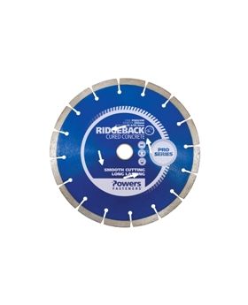 POWERS RIDGEBACK Diamond Blade Segmented Blades Wallchasing - Non Abrasive- 125mm pseg125