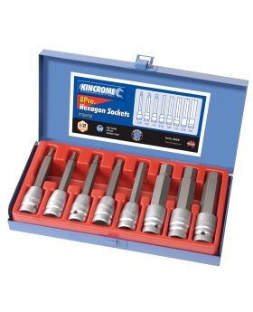 kincrome Hex Bit Socket Set 8 Piece AF 1/2" Square Drive 13626AF