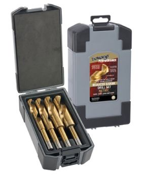 SAVAGE Reduced Shank Metric DRILL SET Set 4PCE 15-MS1