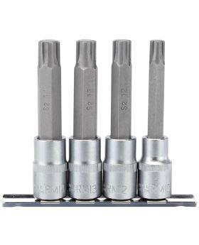 Draper Tools 1/2 Sq. Dr. Ribe&#174; Socket Bit Set (4 piece) DRA16345