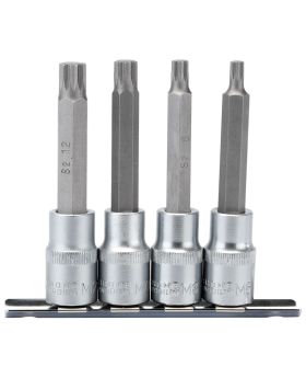 Draper Tools 1/2 Sq. Dr. Spline Socket Bit Set (4 piece) DRA16350