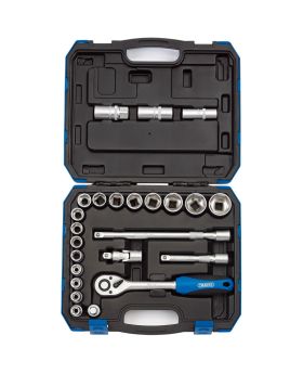 Draper Tools 1/2 Sq. Dr. Metric Socket Set (24 Piece) DRA16362