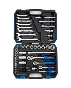 Draper Tools 1/4, 3/8 and 1/2 Sq. Dr. Metric Tool Kit (75 piece) DRA16364