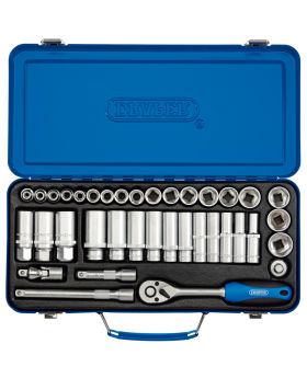 Draper Tools 3/8 Sq. Dr. Metric Socket Set (37 Piece) DRA16367