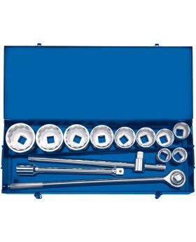 Draper Tools 1 Sq. Dr. Metric Socket Set in Metal case (13 Piece) DRA16441