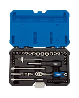 Draper Tools 1/4 Sq. Dr. Combined MM/AF  Socket Set (40 piece) DRA16445