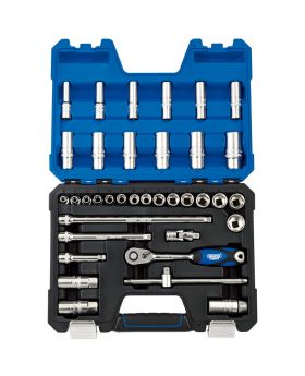 Draper Tools 3/8 Sq. Dr. Metric Socket Set (36 Piece) DRA16449