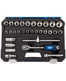 Draper Tools 1/2 Sq. Dr. Metric Socket Set (30 Piece) DRA16452