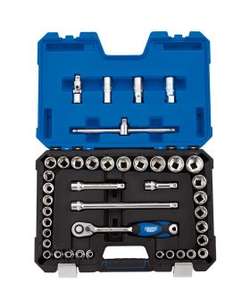 Draper Tools 1/2 Sq. Dr. Combined MM/AF Socket Set (41 Piece) DRA16453