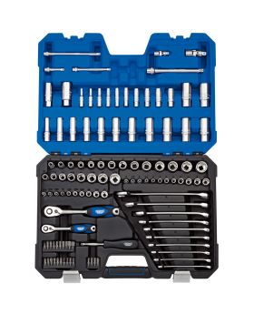 Draper Tools 1/4 and 3/8 Sq. Dr. Combined MM/AF Tool Kit (114 piece) DRA16459