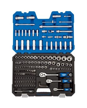 Draper Tools 1/4, 3/8 and 1/2 Sq. Dr. Metric Socket and Socket Bit Set (149 piece) DRA16461