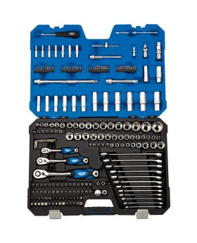 Draper Tools 1/4, 3/8 and 1/2 Sq. Dr. Metric Tool Kit (214 piece) DRA16462