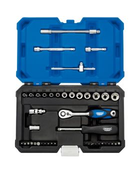 Draper Tools 1/4 Sq. Dr. Metric Draper Expert Multi-Drive&#174; Socket Set (43 piece) DRA16479