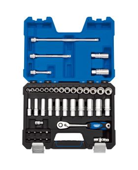 Draper Tools 3/8 Sq. Dr. Metric Socket Set (42 Piece) DRA16480