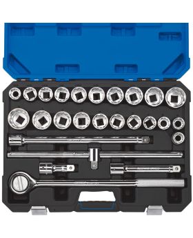 Draper Tools 3/4 Sq. Dr. Combined MM/AF Socket Set (26 Piece) DRA16484