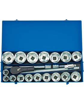 Draper Tools 1 Sq. Dr. Metric Socket Set in Metal Case (22 Piece) DRA16485