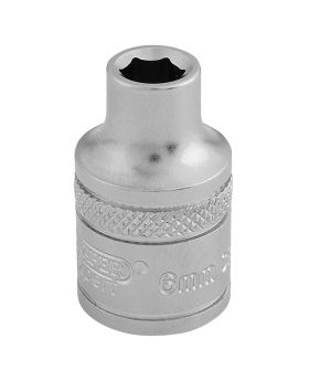 Draper Tools 3/8 Square Drive 6 Point Metric Socket (6mm) DRA16531