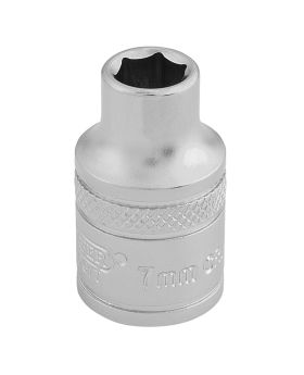 Draper Tools 3/8 Square Drive 6 Point Metric Socket (7mm) DRA16532