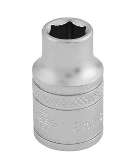 Draper Tools 3/8 Square Drive 6 Point Metric Socket (8mm) DRA16533