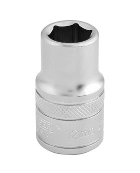 Draper Tools 1/2 Square Drive 6 Point Metric Socket (12mm) DRA16601