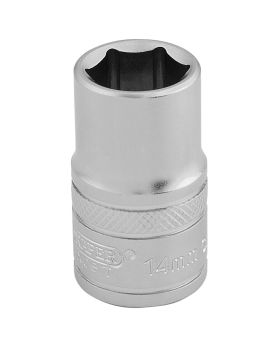 Draper Tools 1/2 Square Drive 6 Point Metric Socket (14mm) DRA16604