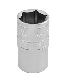 Draper Tools 1/2 Square Drive 6 Point Metric Socket (16mm) DRA16606