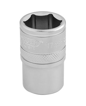 Draper Tools 1/2 Square Drive 6 Point Metric Socket (17mm) DRA16607