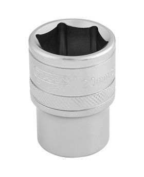 Draper Tools 1/2 Square Drive 6 Point Metric Socket (20mm) DRA16610