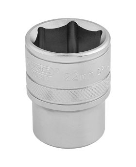 Draper Tools 1/2 Square Drive 6 Point Metric Socket (22mm) DRA16613