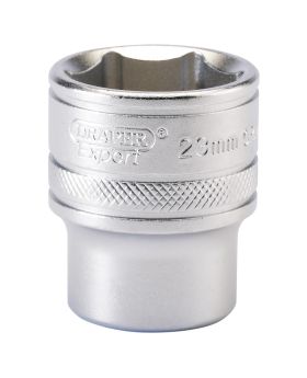 Draper Tools 1/2 Square Drive 6 Point Metric Socket (23mm) DRA16614