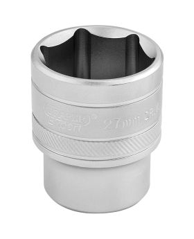 Draper Tools 1/2 Square Drive 6 Point Metric Socket (27mm) DRA16618