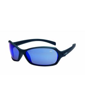 BOLLE Safety Glasses-Black/Blue Flash Lens-1662204