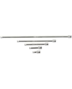 Draper Tools 3/8 Square Drive Satin Chrome Wobble Extension Bar Set (5 Piece) DRA16768