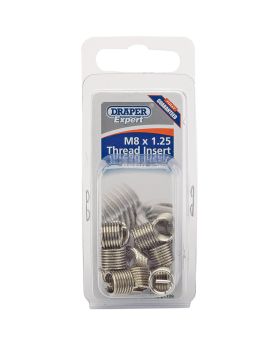 Draper Tools Expert M8 x 1.25 Metric Thread Insert Refill Pack (12) DRA21709