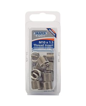 Draper Tools Expert M10 x 1.5 Metric Thread Insert Refill Pack (12) DRA21710