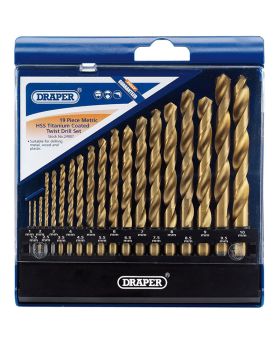 Draper Tools Metric HSS Titanium Coated Drill Set (19 Piece) DRA24907